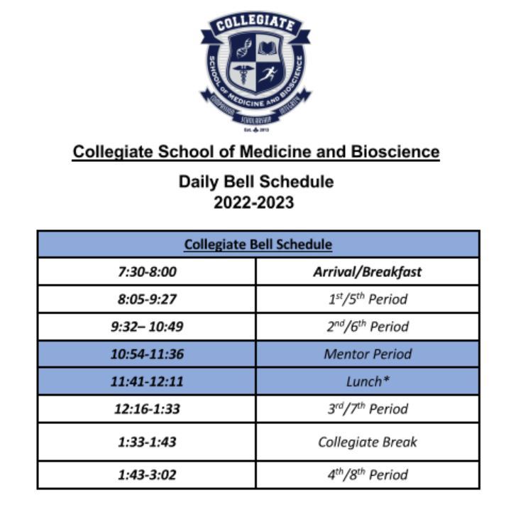 Bell Schedule